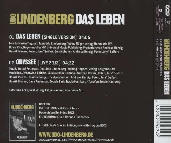 Udo lindenberg das leben single